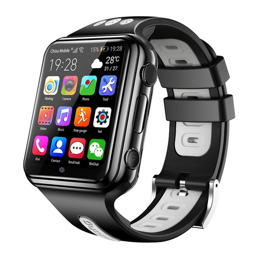 W5 1.54 inch Full-fit Screen Dual Cameras Smart Phone Watch, Support SIM Card / GPS Tracking / Real-time Trajectory / Temperature Monitoring, 1GB+8GB(Black Grey) - Smart Wear by buy2fix | Online Shopping UK | buy2fix
