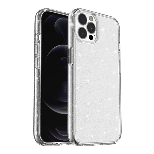 For iPhone 13 Pro Shockproof Terminator Style Glitter Powder Protective Case (White) - iPhone 13 Pro Cases by buy2fix | Online Shopping UK | buy2fix