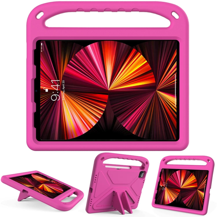 Handle Portable EVA Shockproof Protective Tablet Case with Triangle Holder For iPad Pro 11 2022 / 2021/2020/2018 / iPad Air 2020 / Air 2022 10.9(Rose Red) - iPad Pro 11 (2022/2021) Cases by buy2fix | Online Shopping UK | buy2fix