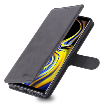 For  Galaxy Note 9 AZNS Calf Texture Magnetic Horizontal Flip PU Leather Case with Holder & Card Slots & Photo Frame(Black) - Galaxy Phone Cases by AZNS | Online Shopping UK | buy2fix