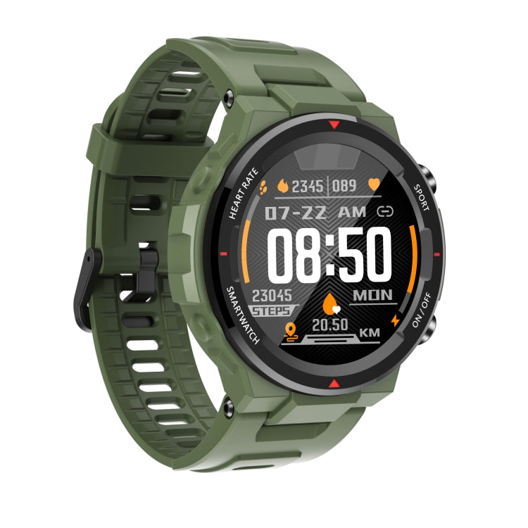 Q70C 1.28 inch TFT Touch Screen Bluetooth 5.0 IP67 Waterproof Smart Watch, Support Sleep Monitoring/Heart Rate Monitoring/Call Reminder/Multi-sports Mode(Army Green) - Smart Wear by buy2fix | Online Shopping UK | buy2fix