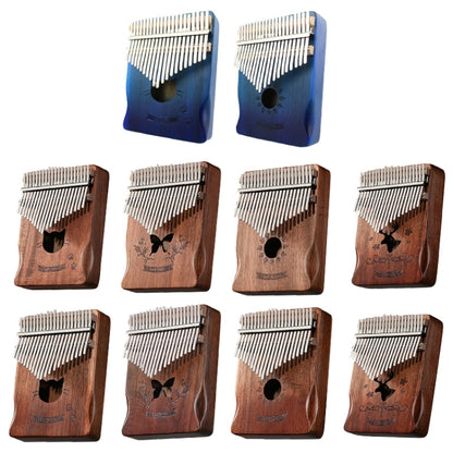 21 Tone Acacia Wood Thumb Piano Kalimba Musical Instruments(Brown-Cat) - Keyboard Instruments by buy2fix | Online Shopping UK | buy2fix