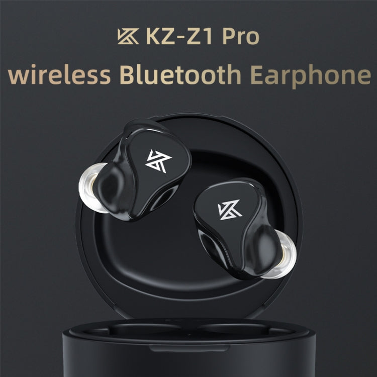 KZ Z1 Pro Dynamic True Wireless Bluetooth 5.2 Sports In-ear Earphone(Black) - In Ear Wired Earphone by KZ | Online Shopping UK | buy2fix