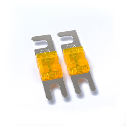 A0302 Dark Orange 5 PCS Car Audio AFS Mini ANL 30A Fuse Nicked Plated - In Car by buy2fix | Online Shopping UK | buy2fix
