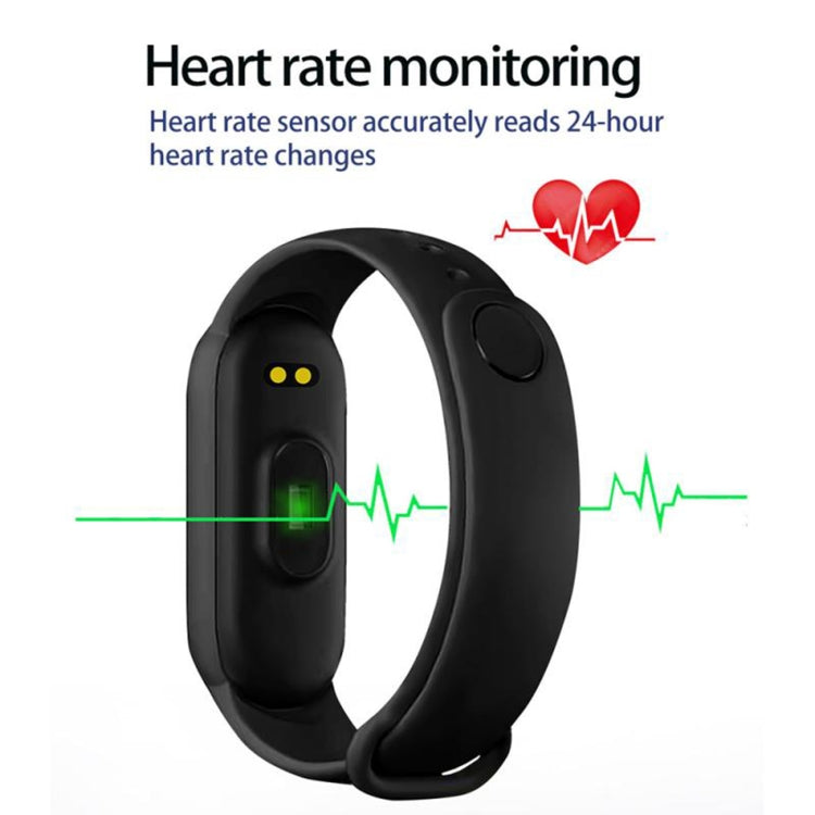 M6 Sports Smart Bracelet, Support Heart Rate Monitoring & Blood Pressure Monitoring & Sleep Monitoring & Sedentary Reminder, Type:Linear Charging(Yellow) - Smart Wear by buy2fix | Online Shopping UK | buy2fix