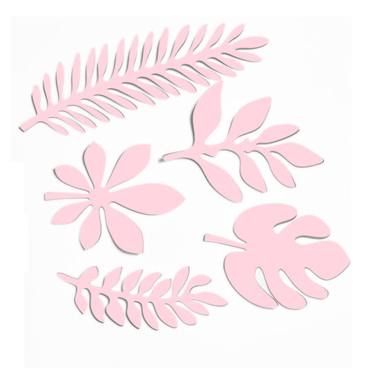 10 in 1 Creative Paper Cutting Shooting Props Tree Leaves Papercut Jewelry Cosmetics Background Photo Photography Props(Pink) - Camera Accessories by buy2fix | Online Shopping UK | buy2fix