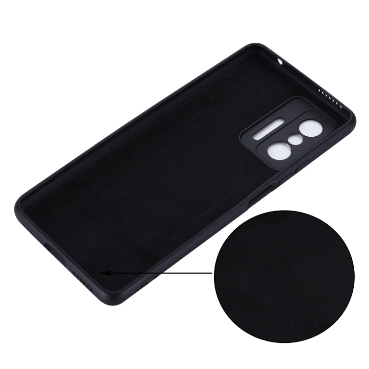 For Xiaomi 11T 5G Solid Color Liquid Silicone Dropproof Full Coverage Protective Case(Black) - Xiaomi Accessories by buy2fix | Online Shopping UK | buy2fix
