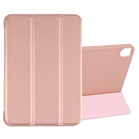 For iPad mini 2024 / mini 6 GEBEI Shockproof Horizontal Flip Tablet Case with Three-folding Holder(Rose Gold) - iPad mini 6 Cases by GEBEI | Online Shopping UK | buy2fix