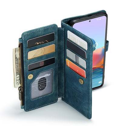 For Xiaomi Redmi Note 10 Pro 4G / Redmi Note 10 Pro Max CaseMe-C30 Multifunctional Horizontal Flip PU + TPU Phone Case(Blue) - Xiaomi Accessories by CaseMe | Online Shopping UK | buy2fix