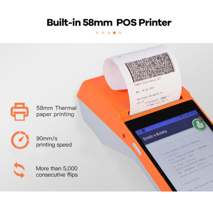 SGT-SP01 5.5 inch HD Screen Handheld POS Receipt Printer, Suit Version, EU Plug(Orange) - Consumer Electronics by buy2fix | Online Shopping UK | buy2fix