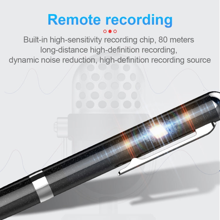 Q96 Intelligent HD Digital Noise Reduction Recording Pen, Capacity:4GB(Black) - Security by buy2fix | Online Shopping UK | buy2fix