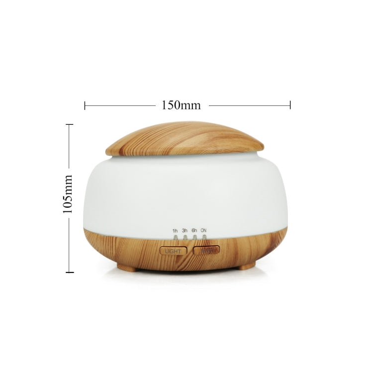 Wood Grain Humidifier Air Purifier Ultrasonic Atomization Household Aromatherapy Machine with Colorful LED Light Automatic Alcohol Sprayer, Plug Specification:EU Plug(Light Brown) - Home & Garden by buy2fix | Online Shopping UK | buy2fix