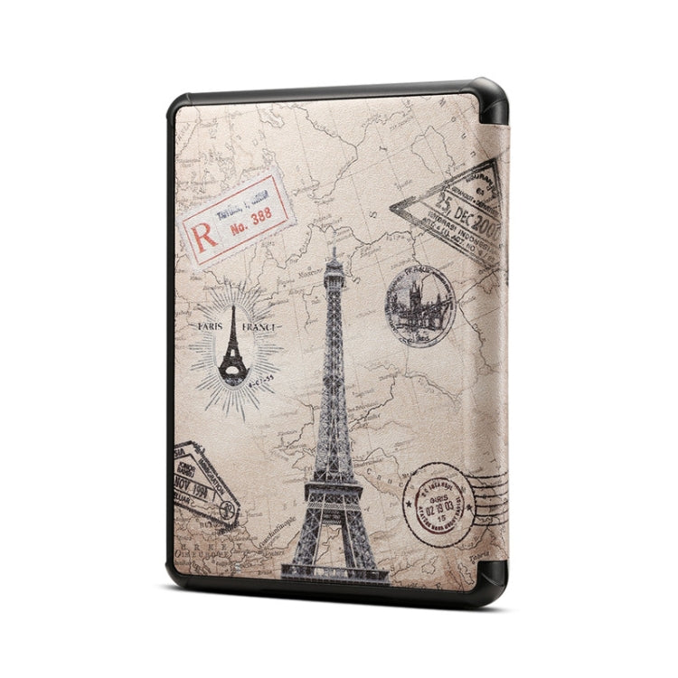 For Amazon Kindle Paperwhite 5 2021 Pattern PU Leather Tablet Case(Eiffel Tower) - Amazon by buy2fix | Online Shopping UK | buy2fix