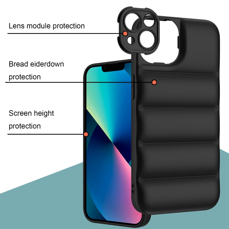 For iPhone 13 Pro Max Eiderdown Airbag Shockproof Phone Case (Black) - iPhone 13 Pro Max Cases by buy2fix | Online Shopping UK | buy2fix