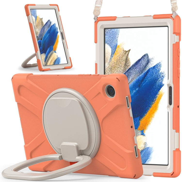 For Samsung Galaxy Tab A8 10.5 2021 Silicone + PC Tablet Case(Living Coral) - Other Galaxy Tab PC by buy2fix | Online Shopping UK | buy2fix