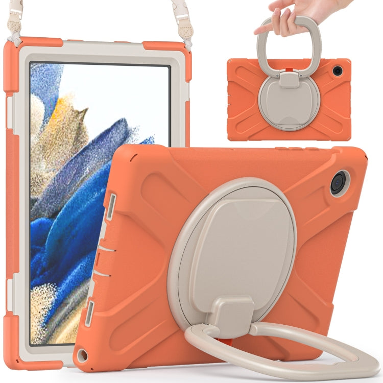 For Samsung Galaxy Tab A8 10.5 2021 Silicone + PC Tablet Case(Living Coral) - Other Galaxy Tab PC by buy2fix | Online Shopping UK | buy2fix