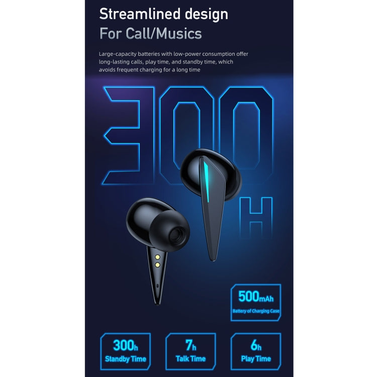 awei T23 TWS Gaming Wireless Bluetooth Earphone(Black) - TWS Earphone by awei | Online Shopping UK | buy2fix