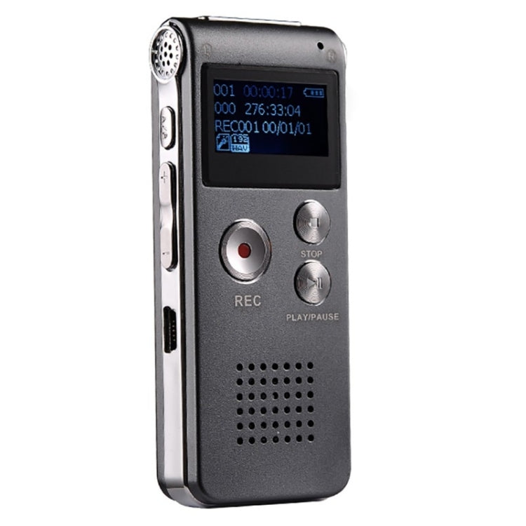 SK-012 32GB USB Dictaphone Digital Audio Voice Recorder with WAV MP3 Player VAR Function(Grey) - Consumer Electronics by buy2fix | Online Shopping UK | buy2fix