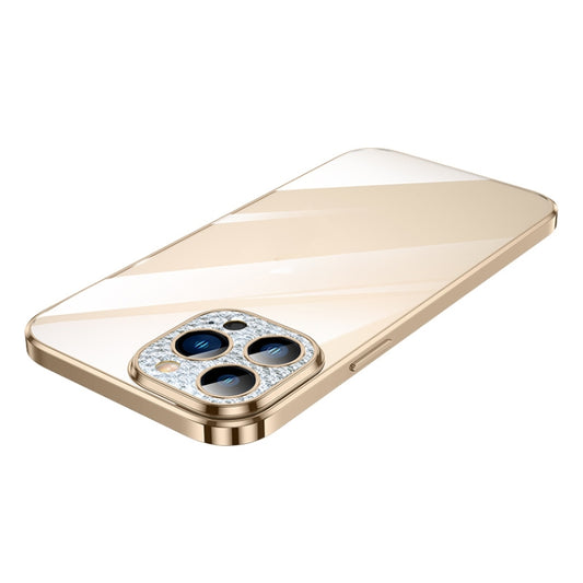 For iPhone 11 SULADA Diamond Lens Protector Plated Frosted Case (Gold) - iPhone 11 Cases by SULADA | Online Shopping UK | buy2fix