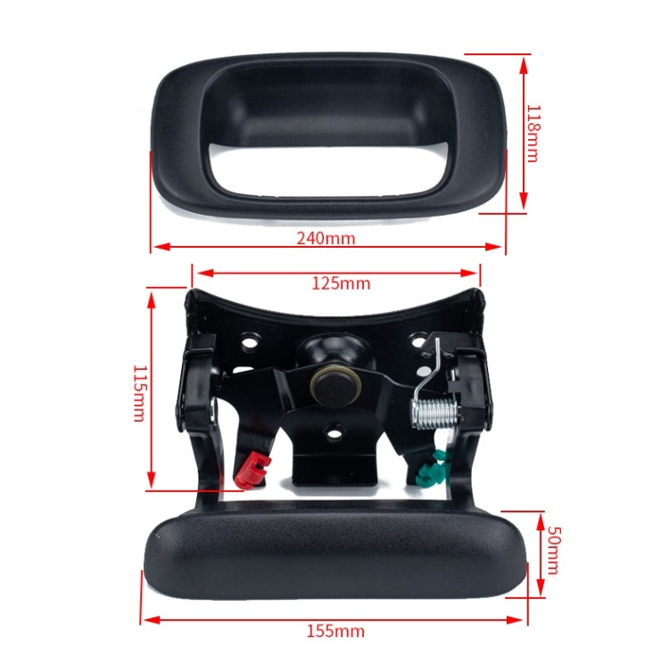 A6847 Car Tailgate Hinge Repair Kit 11570162 for GMC / Chevrolet - In Car by buy2fix | Online Shopping UK | buy2fix