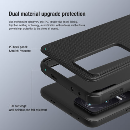 For Xiaomi Redmi K50 / K50 Pro NILLKIN Frosted Shield Pro PC + TPU Phone Case(Black) - Xiaomi Cases by NILLKIN | Online Shopping UK | buy2fix