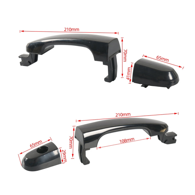 A6874 4 in 1 Car Outside Door Handle 82651-1F010 for KIA Sportage 2005-2010 - In Car by buy2fix | Online Shopping UK | buy2fix