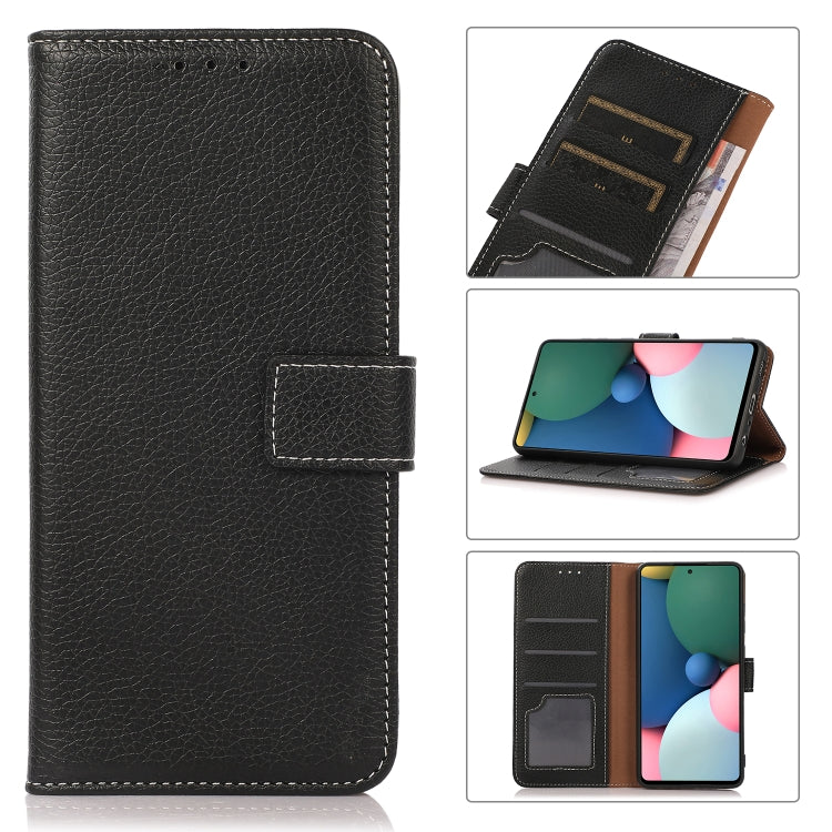 For Nokia C2 2nd Edition Litchi Texture PU + TPU Horizontal Flip Leather Case(Black) - Mobile Accessories by buy2fix | Online Shopping UK | buy2fix