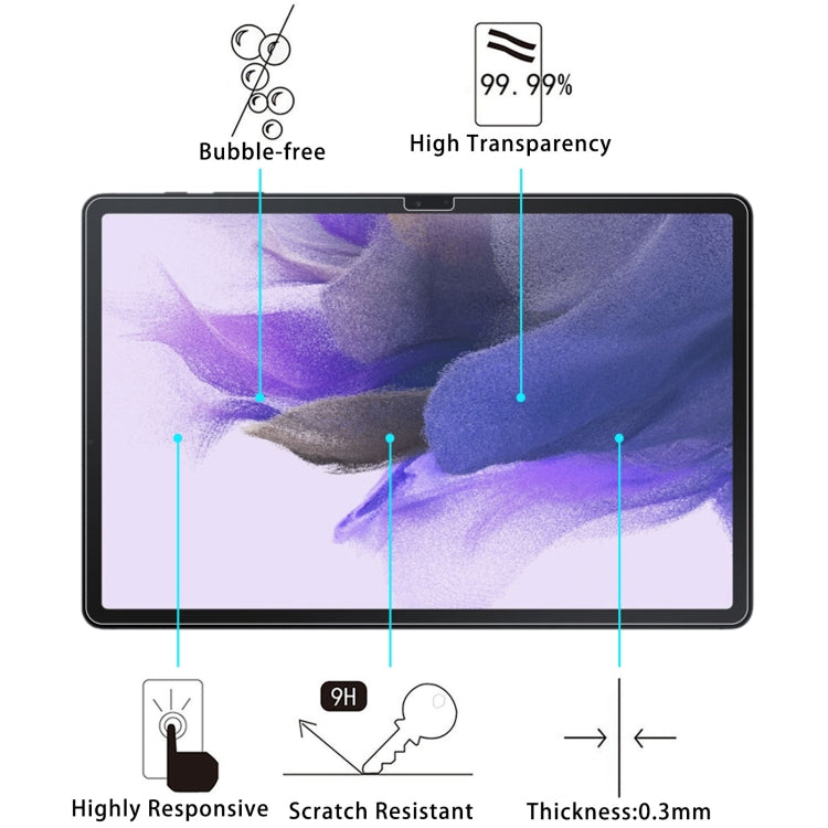 25 PCS 9H 2.5D Explosion-proof Tempered Tablet Glass Film For Samsung Galaxy Tab S7 FE - Galaxy Tab S7 FE Tempered Glass by buy2fix | Online Shopping UK | buy2fix