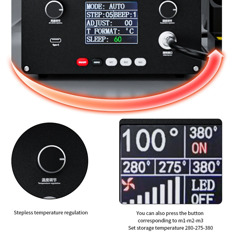 TBK D201 Constant Temperature Soldering Iron Welder Station With Smoke Filter(UK Plug) - Home & Garden by TBK | Online Shopping UK | buy2fix