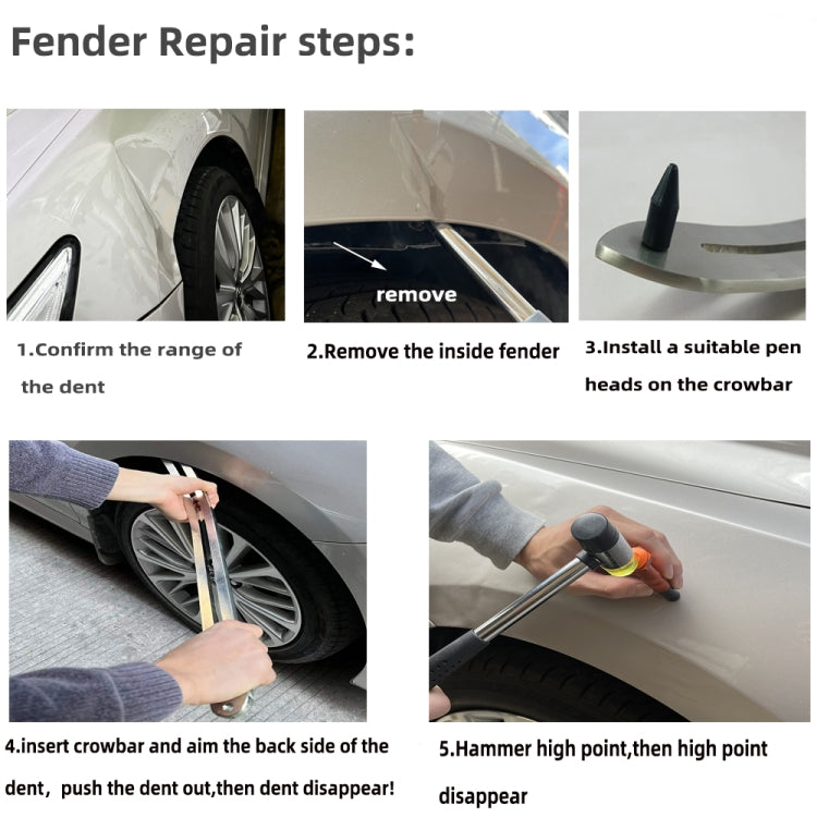 N4 107 in 1 Car Paintless Dent Removal Fender Damage Repair Puller Lifter, Plug Type:US Plug - In Car by buy2fix | Online Shopping UK | buy2fix