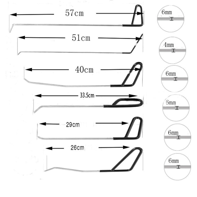 Q1 23 in 1 Car Paintless Dent Repair Hail Remover Hooks Rods Kit - In Car by buy2fix | Online Shopping UK | buy2fix