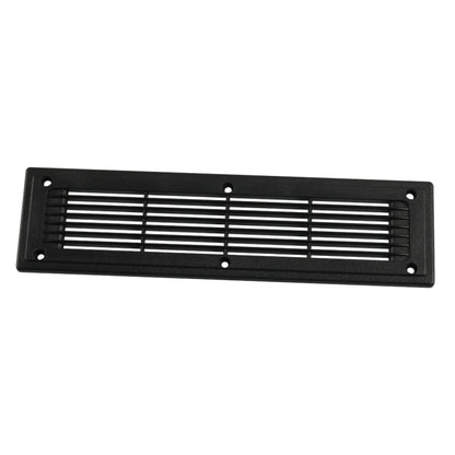 A6792 300x80mm Black Straight Louvered Ventilation Plastic Venting Panel Cover - In Car by buy2fix | Online Shopping UK | buy2fix