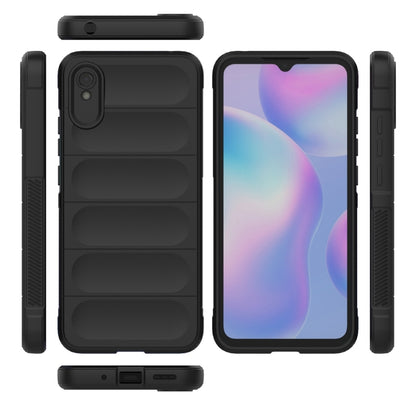 For Xiaomi Redmi 9A Magic Shield TPU + Flannel Phone Case(Grey) - Xiaomi Cases by buy2fix | Online Shopping UK | buy2fix