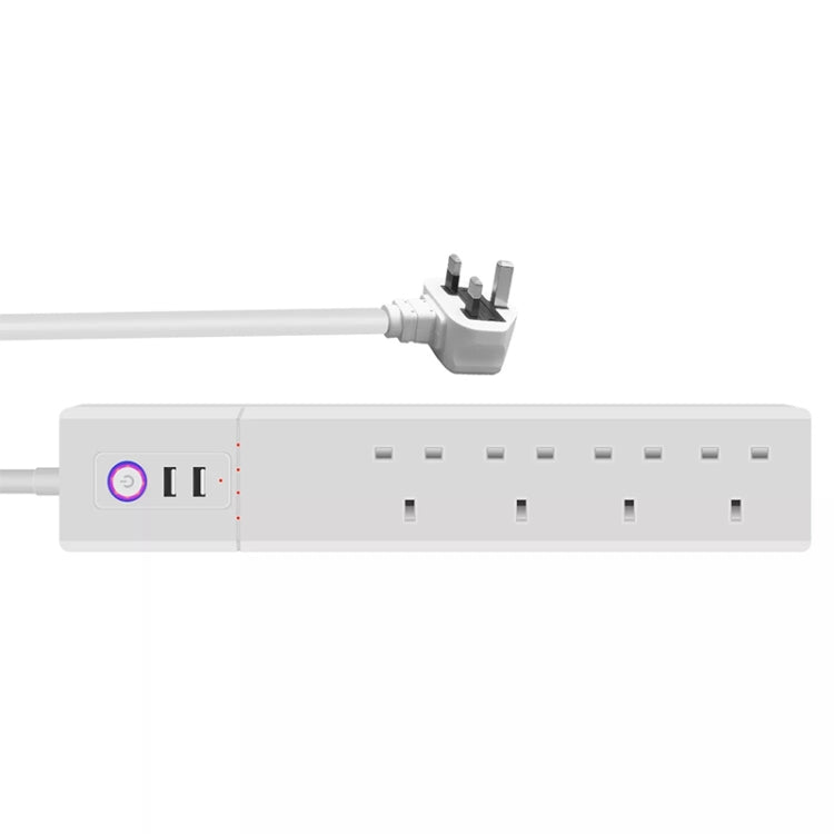 WiFi 10A SM-SO306-K 4 Holes + 2 USB Multi-purpose Smart Power Strip, UK Plug - Consumer Electronics by buy2fix | Online Shopping UK | buy2fix