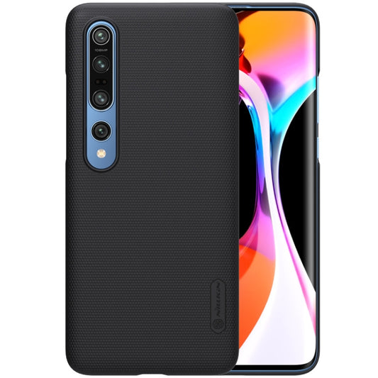 For Xiaomi Mi 10 5G / Mi 10 Pro 5G NILLKIN Frosted Concave-convex Texture PC Case(Black) - Xiaomi Cases by NILLKIN | Online Shopping UK | buy2fix