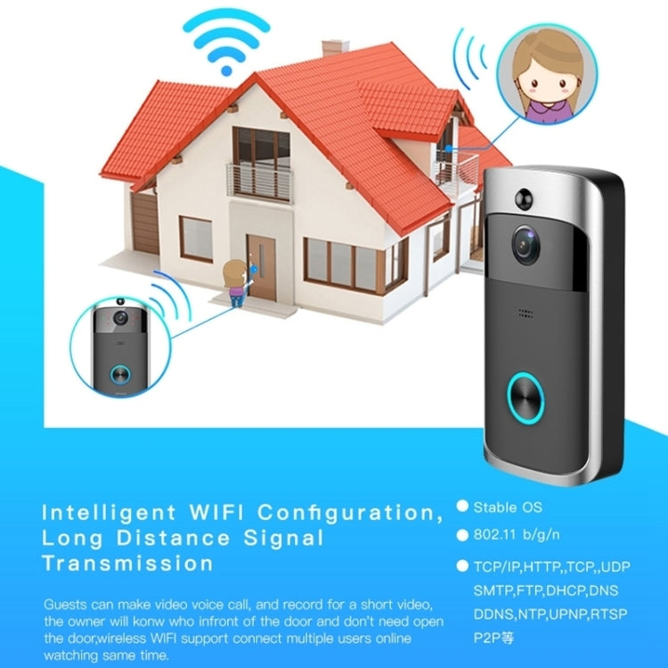 M3 720P Smart WIFI Ultra Low Power Video Visual Doorbell With Ding Dong Version(UK Plug) - Security by buy2fix | Online Shopping UK | buy2fix