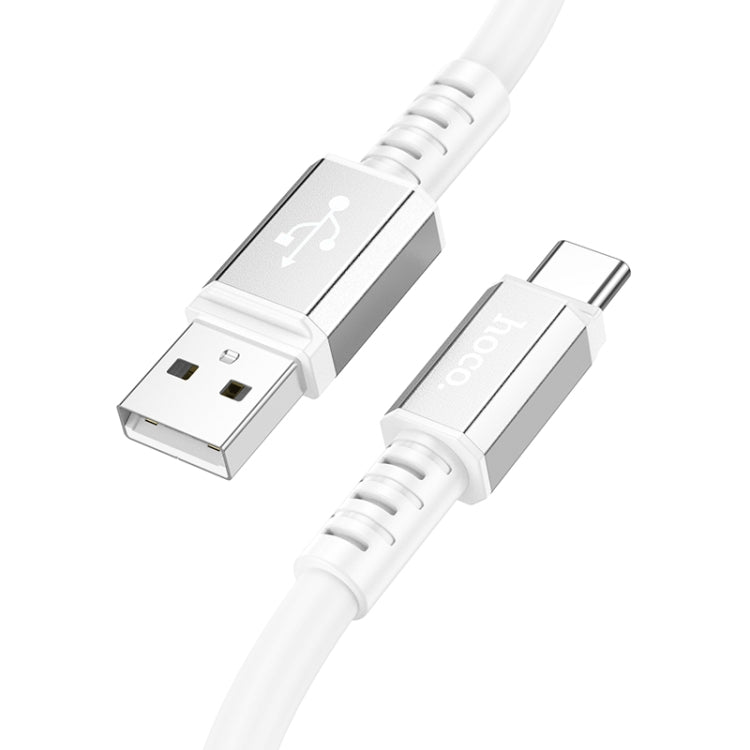 hoco X85 3A USB to USB-C / Type-C Strength Charging Data Cable，Length：1m(White) - USB-C & Type-C Cable by hoco | Online Shopping UK | buy2fix