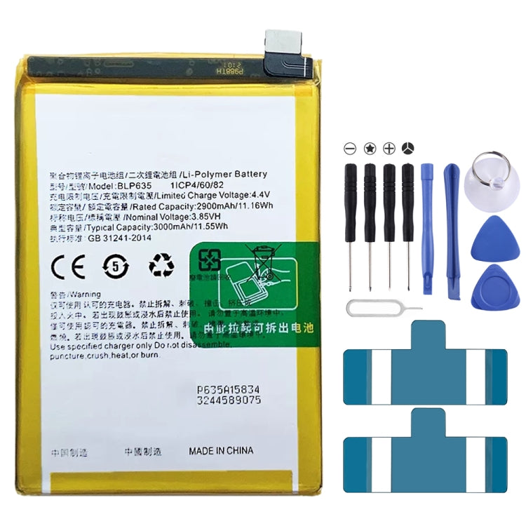BLP635 3000mAh For OPPO R11 Li-Polymer Battery Replacement - For OPPO by buy2fix | Online Shopping UK | buy2fix