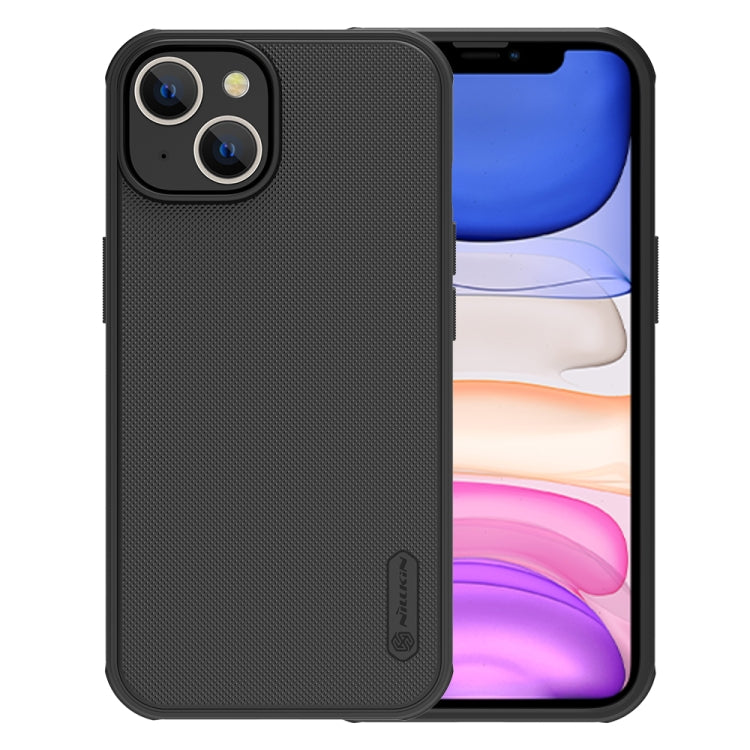 For iPhone 14 Plus NILLKIN Frosted Shield Pro PC + TPU Phone Case (Black) - iPhone 14 Plus Cases by NILLKIN | Online Shopping UK | buy2fix