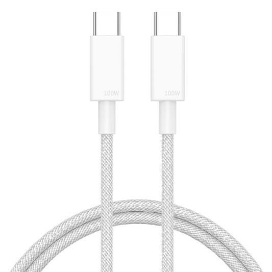 100W USB-C / Type-C to USB-C / Type-C Fast Charging Data Cable, Length:0.5m(White) -  by buy2fix | Online Shopping UK | buy2fix