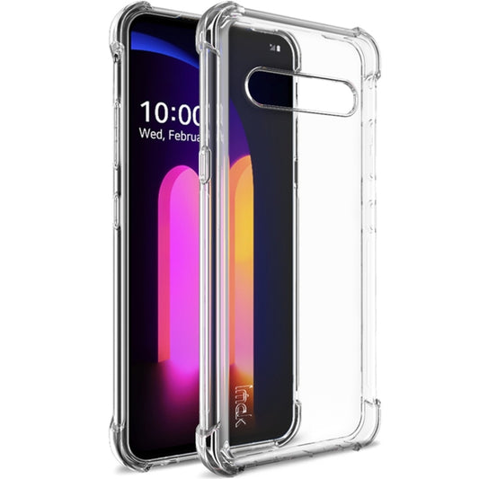 For LG V60 ThinQ 5G IMAK All-inclusive Shockproof Airbag TPU Protective Case, with Screen Protector(Transparent) - Mobile Accessories by imak | Online Shopping UK | buy2fix