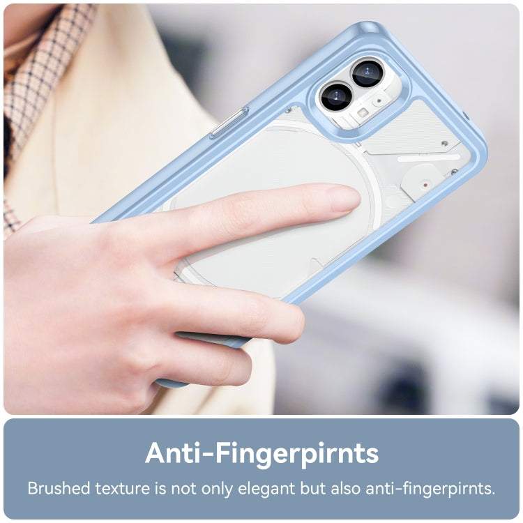 For Nothing Phone 1 Colorful Series Acrylic + TPU Phone Case(Blue) - More Brand by buy2fix | Online Shopping UK | buy2fix