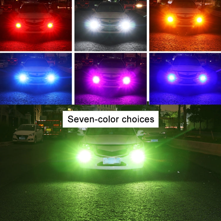 1 Pair H11 12V 7W Strobe Car LED Fog Light(Orange Light) - In Car by buy2fix | Online Shopping UK | buy2fix