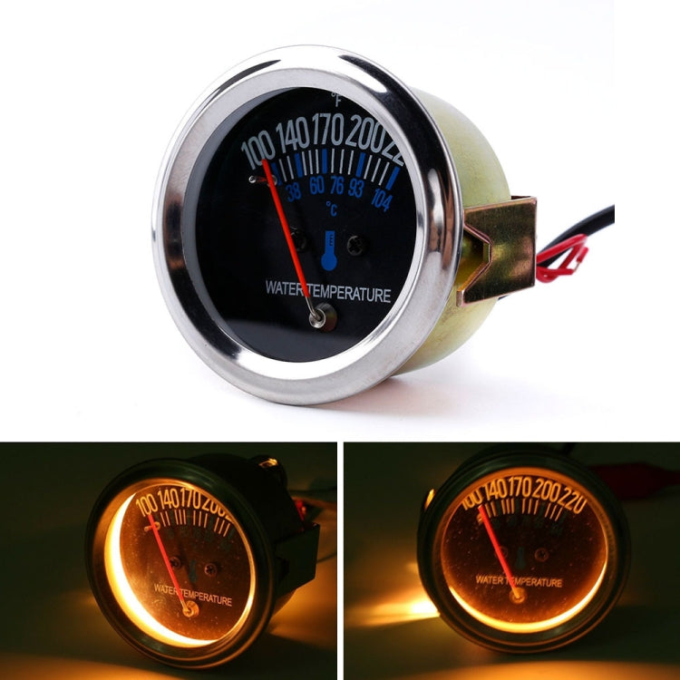 Car Modified 12V Universal 52mm Mechanical Water Temperature Gauge - In Car by buy2fix | Online Shopping UK | buy2fix