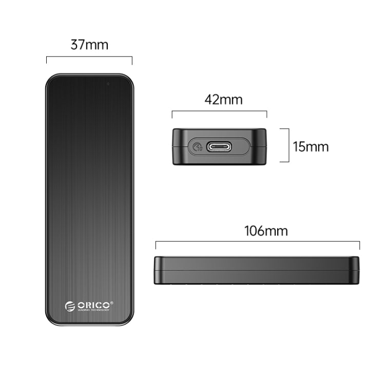 ORICO HM2-G2-BK M.2 NVMe SSD Enclosure(Black) - External Hard Drives by ORICO | Online Shopping UK | buy2fix