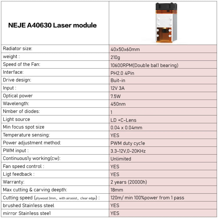 NEJE MASTER 3 Plus Laser Engraver with A40630 Laser Module(EU Plug) - DIY Engraving Machines by NEJE | Online Shopping UK | buy2fix