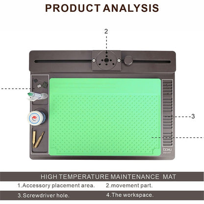 BAKU BA-697 2 in 1 Microscope Maintenance Insulation Pad - Working Mat by BAKU | Online Shopping UK | buy2fix