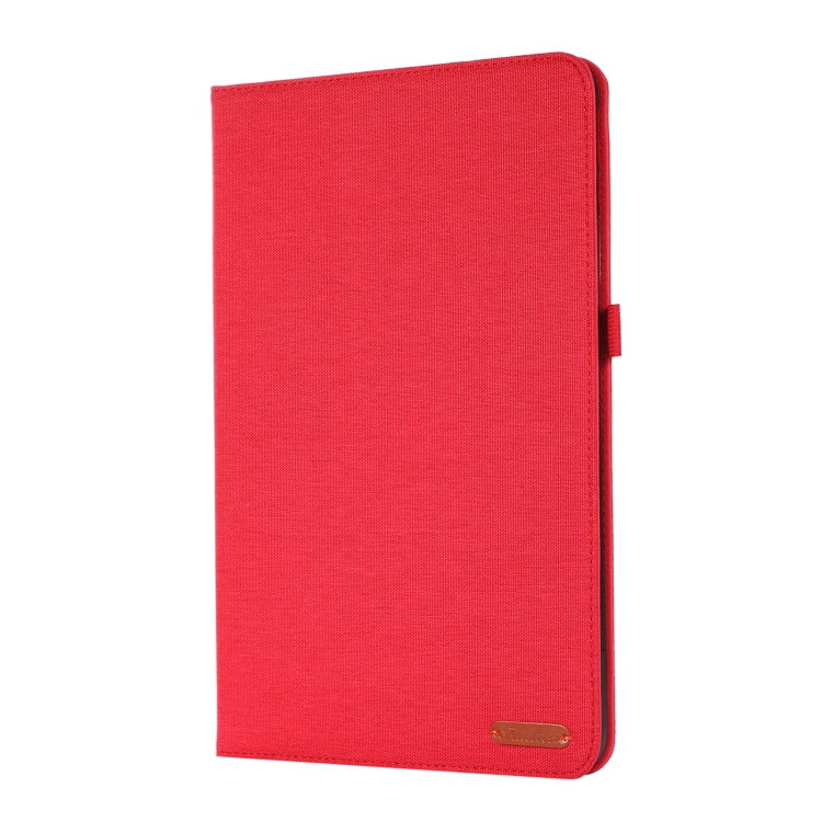 For Honor Pad 8 Fabric PU + TPU Flip Tablet Leather Case(Red) - For Huawei by buy2fix | Online Shopping UK | buy2fix