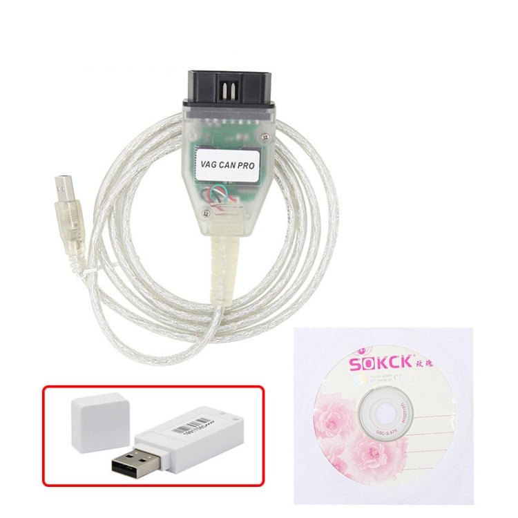 For Volkswagen / Audi VCP CAN PRO Diagnostic Cable Tools with Dongle - In Car by buy2fix | Online Shopping UK | buy2fix