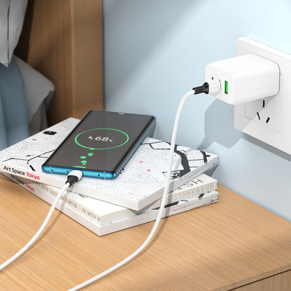 Borofone BX84 1m 60W USB-C / Type-C to Type-C Rise Charging Data Cable(White) -  by Borofone | Online Shopping UK | buy2fix
